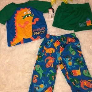 THREE PIECE Boys pajamas  NWT
